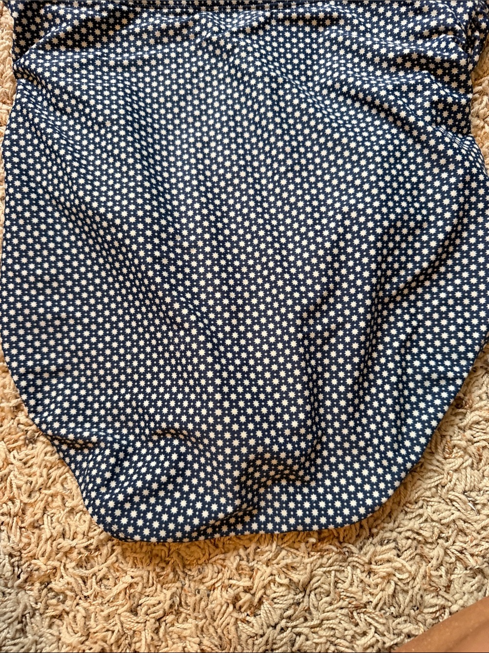 Women’s Navy Polka Dot Halter One-Piece Swimsuit - Picture 3 of 4